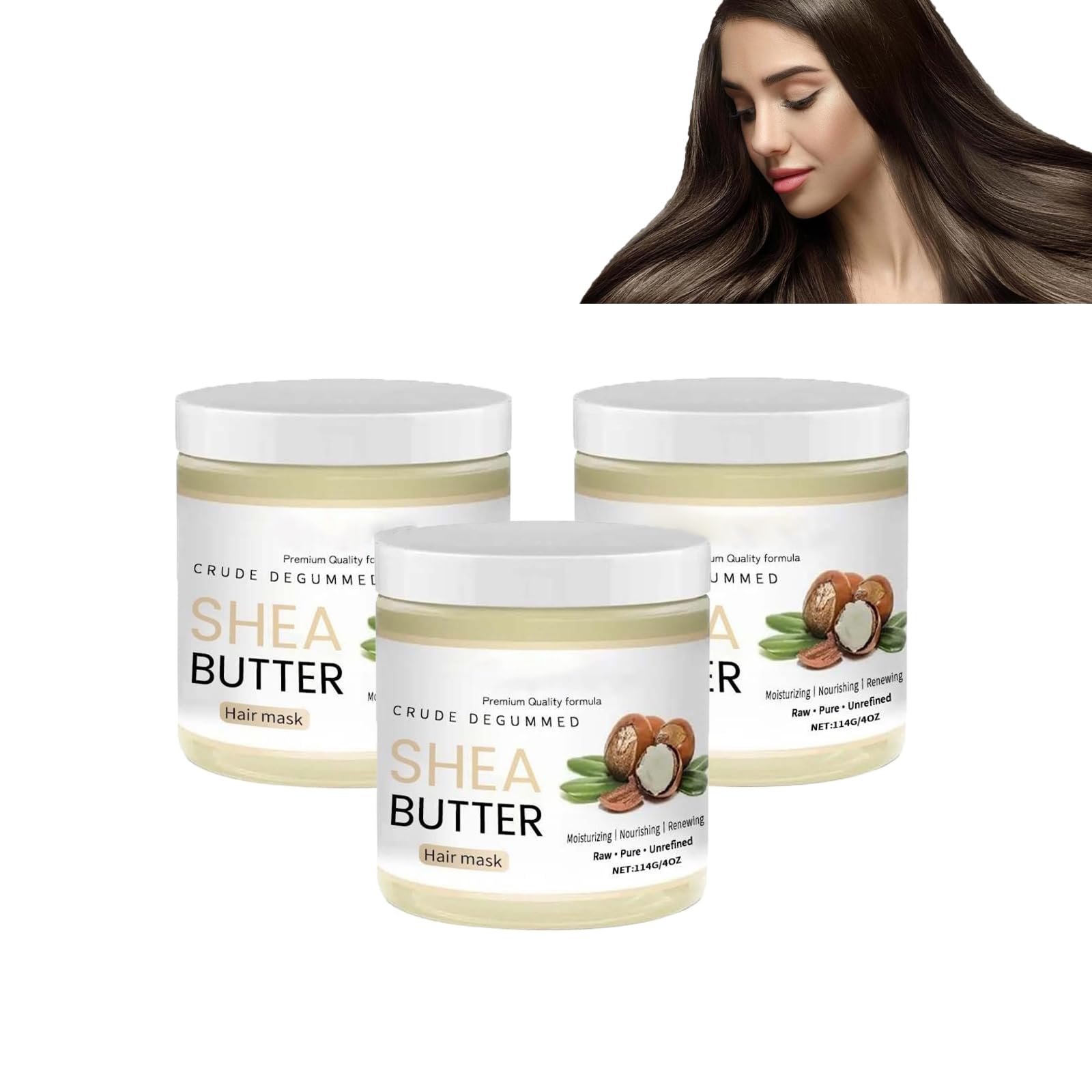 Кондиционер 100% Органическое Масло Ши, Натуральное, Безгуммированное Из Африканской Слоновой Кости, для Восстановления Сухости Увлажнения Гладкости и Улучшения Пухлости, для Всех Типов Волос (3 шт.), фото №1 Кондиционер 100% Органическое Масло Ши, Натуральное, Безгуммированное Из Африканской Слоновой Кости, для Восстановления Сухости Увлажнения Гладкости и Улучшения Пухлости, для Всех Типов Волос (3 шт.), фото №1