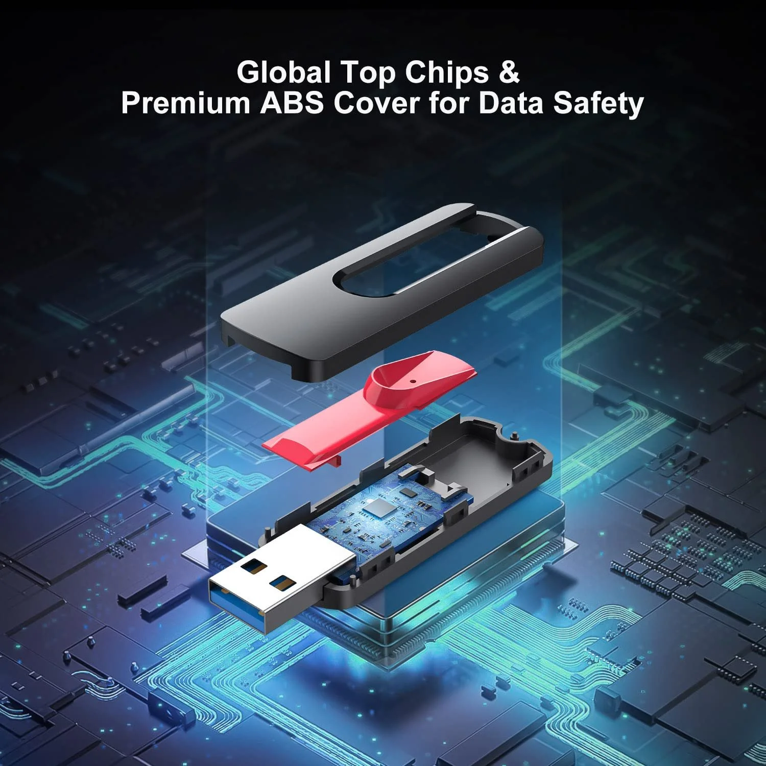 USB-флеш-накопичувач Vansuny 64GB USB 3.0 Red, фото №5 USB-флеш-накопичувач Vansuny 64GB USB 3.0 Red, фото №5