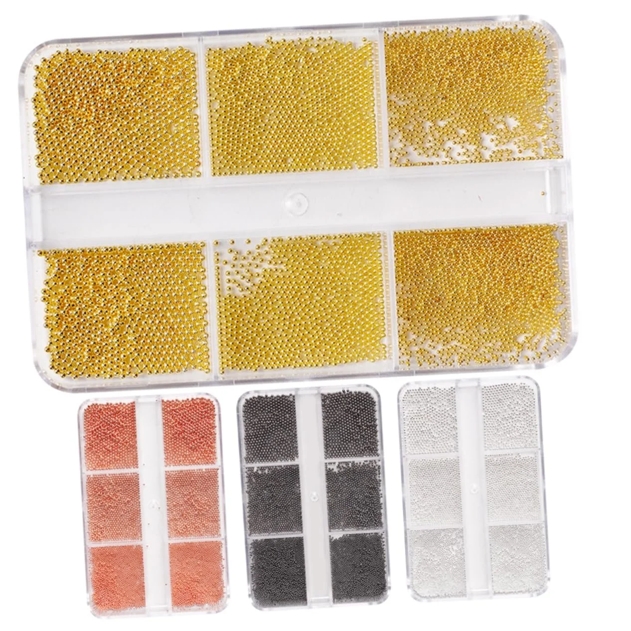 Намистини Сталевіaodam, 8 коробок, ікорні, фото №6