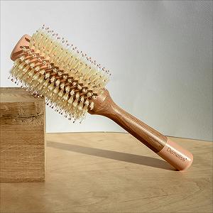 Щітка для волосся Demeliss Beauty дерев'яна 32 мм для всіх типів волосся з подвійними нейлоновими щетинками synthetic.ua - Фото 1