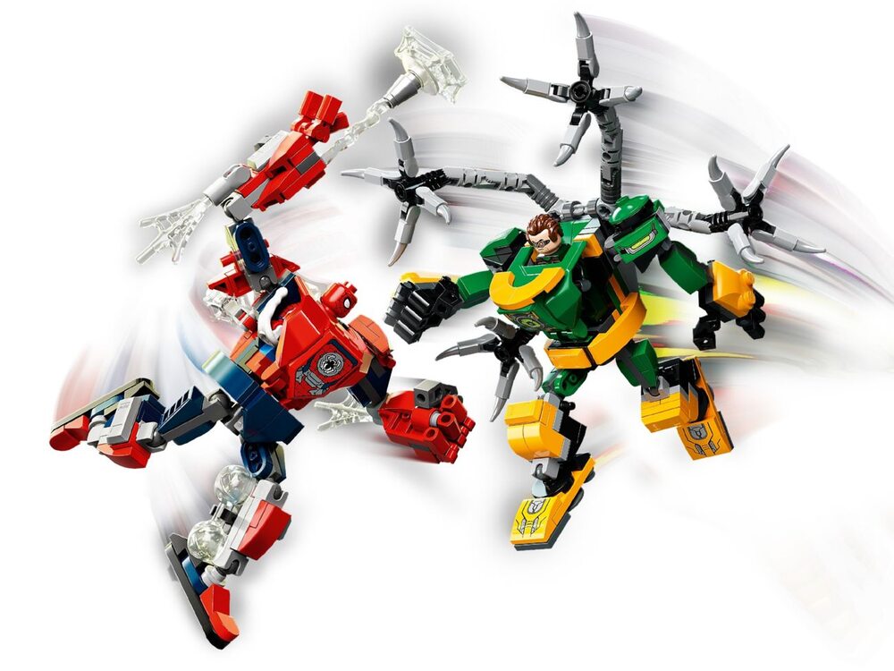 Детский конструктор LEGO Битва роботов: Человек-Паук против Доктора Осьминога 76198, фото №3 Детский конструктор LEGO Битва роботов: Человек-Паук против Доктора Осьминога 76198, фото №3