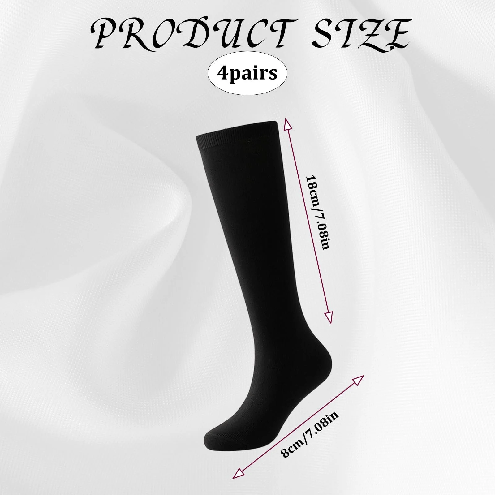 Жіночі гольфи 4 пари Довгі шкарпетки, фото №6