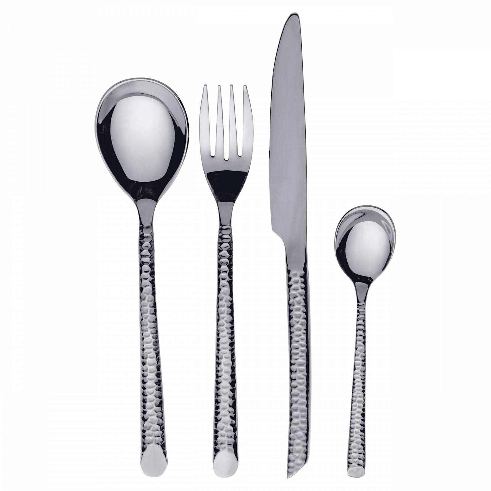 Набор столовых приборов Malindi 24 шт. полированная нержавеющая сталь серебро, фото №1 Набор столовых приборов Malindi 24 шт. полированная нержавеющая сталь серебро, фото №1