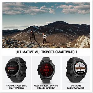 Смарт-часы Мультиспорт GPS Garmin fēnix E 47 мм AMOLED 1,3 дюйма synthetic.ua - Фото 1