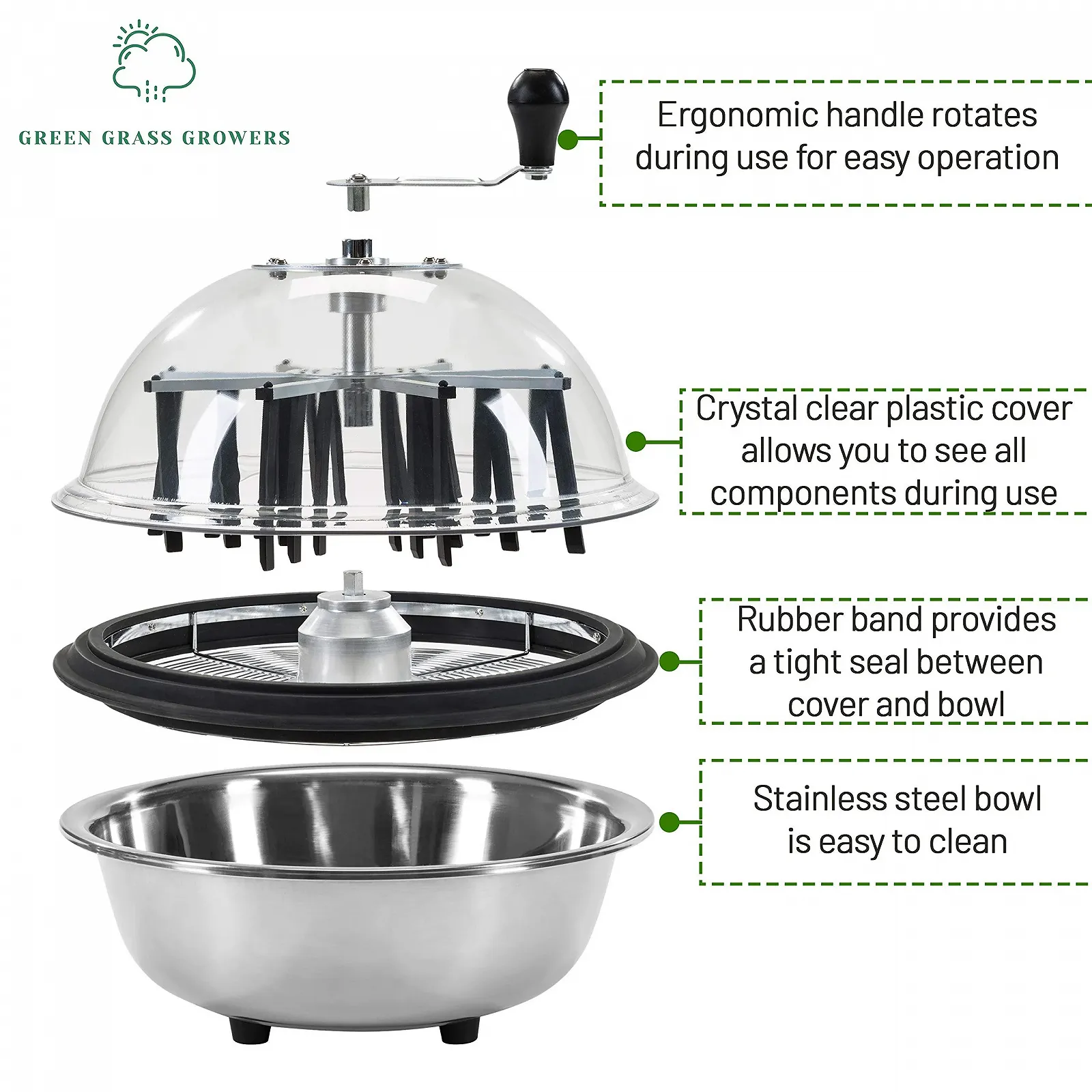 Тример для листя Green Grass Growers 33 см (13 дюймів), фото №4