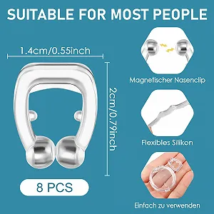 Набор 8 стоперов от храпа, носовой зажим. synthetic.ua - Фото 1