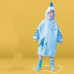 Дитячий дощовий плащ M для дівчаток та хлопчиків, вітрозахисний synthetic.ua - Фото 1