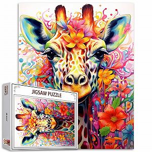 Пазл Tucocoo Giraffe Animal Graffiti Art 1000 элементов 70 x 50 см - Фото 1