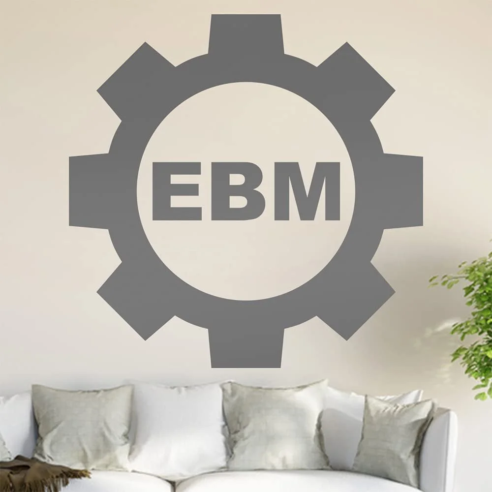 Наклейка на стену EBM Electronic Body Music 6 размеров, фото №1