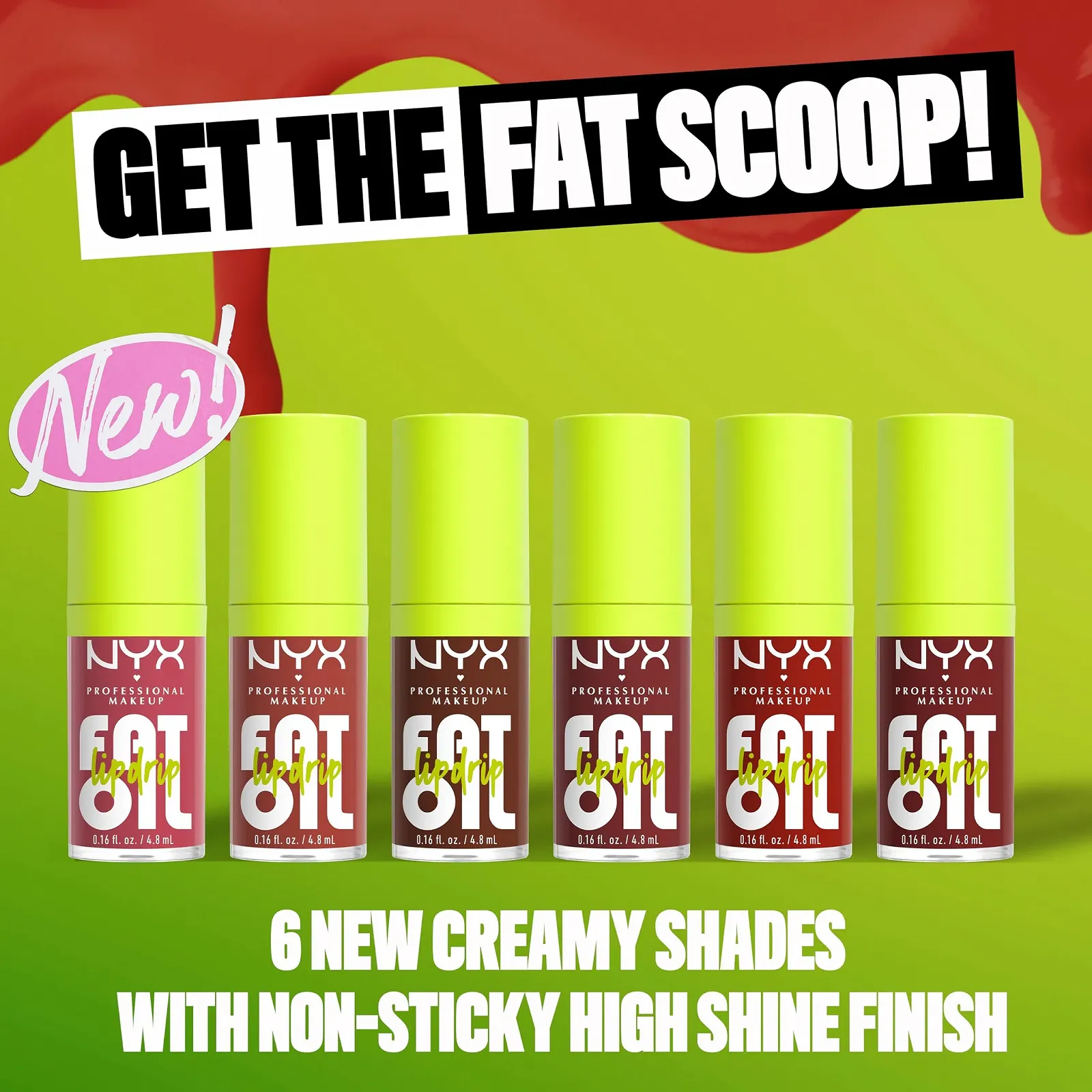 Блеск для губ Nyx Professional Makeup Увлажняющий, Intense Shine, Fat Oil Lip Drip, Splash of Cream, 1 шт, фото №4 Блеск для губ Nyx Professional Makeup Увлажняющий, Intense Shine, Fat Oil Lip Drip, Splash of Cream, 1 шт, фото №4