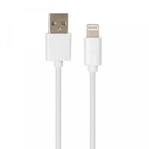 Дата кабель USB 2.0 AM to Lightning PVC 1m white Vinga VCPDCL1W synthetic.ua - Фото 1