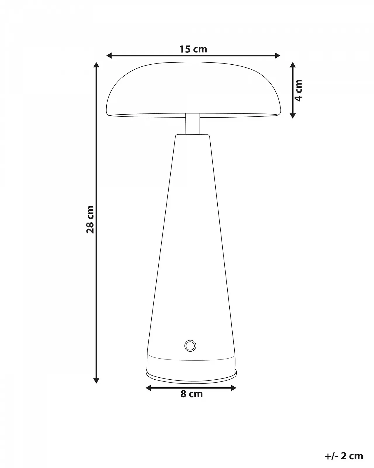 Настільна лампа Beliani Bocono LED Металева Зелена з функцією димування Акумуляторна Бездротова, фото №3