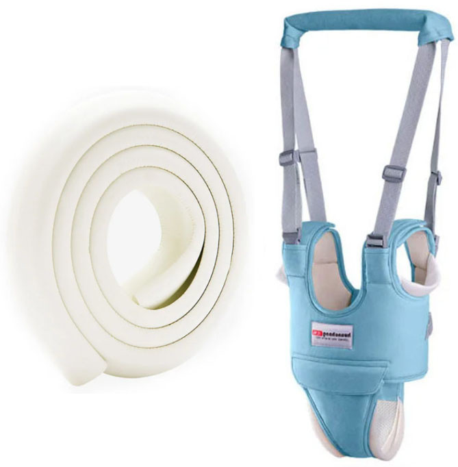 Защитная лента на острые углы и торцы мебели 2Life 2 м Белая Вожжи-ходунки с трусиками подкладками Голубой, фото №1 Защитная лента на острые углы и торцы мебели 2Life 2 м Белая Вожжи-ходунки с трусиками подкладками Голубой, фото №1