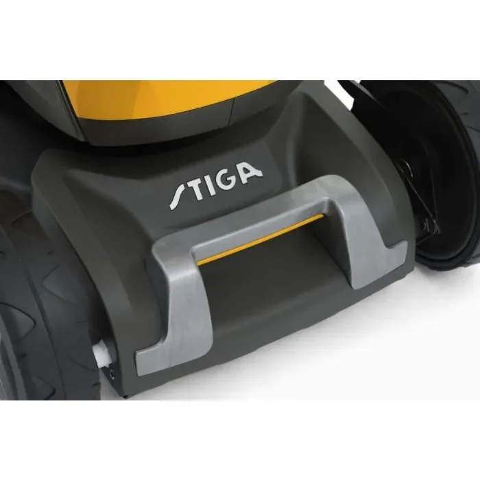 Газонокосилка аккумуляторная STIGA Collector 543 AE Kit / Стальная дека / 41 см / 60 л / Черно-желтая, фото №4 Газонокосилка аккумуляторная STIGA Collector 543 AE Kit / Стальная дека / 41 см / 60 л / Черно-желтая, фото №4