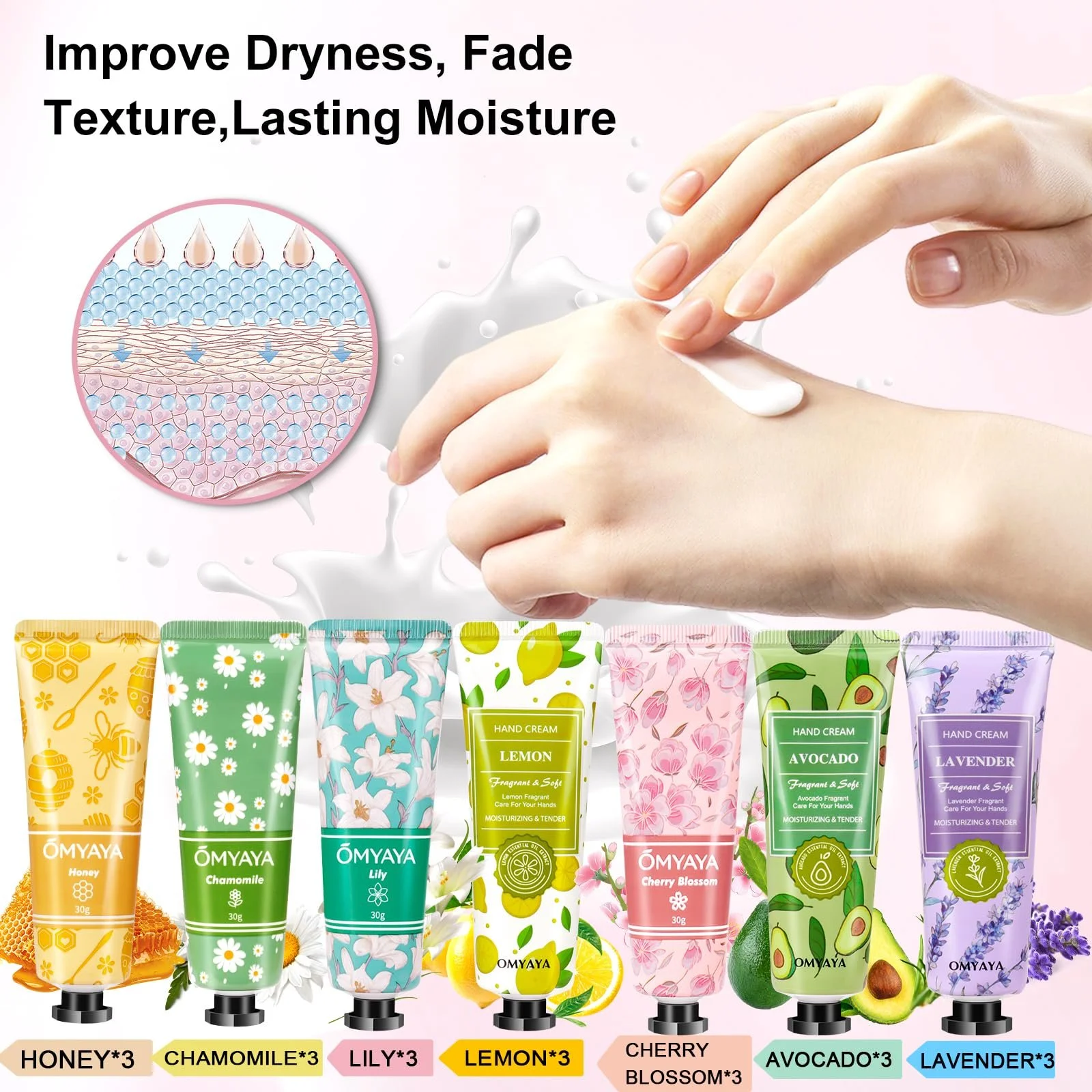 Набір кремів для рук 21 шт, Міні-крем для рук Жіночий подарунковий набір, фото №2