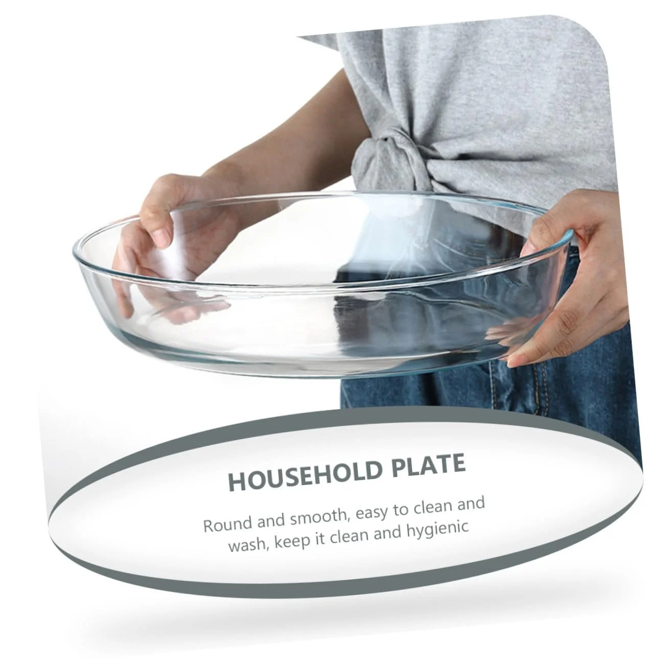 Форма для запікання овальна VANZACK скляна велика термостійка для СВЧ та сервірування, фото №8