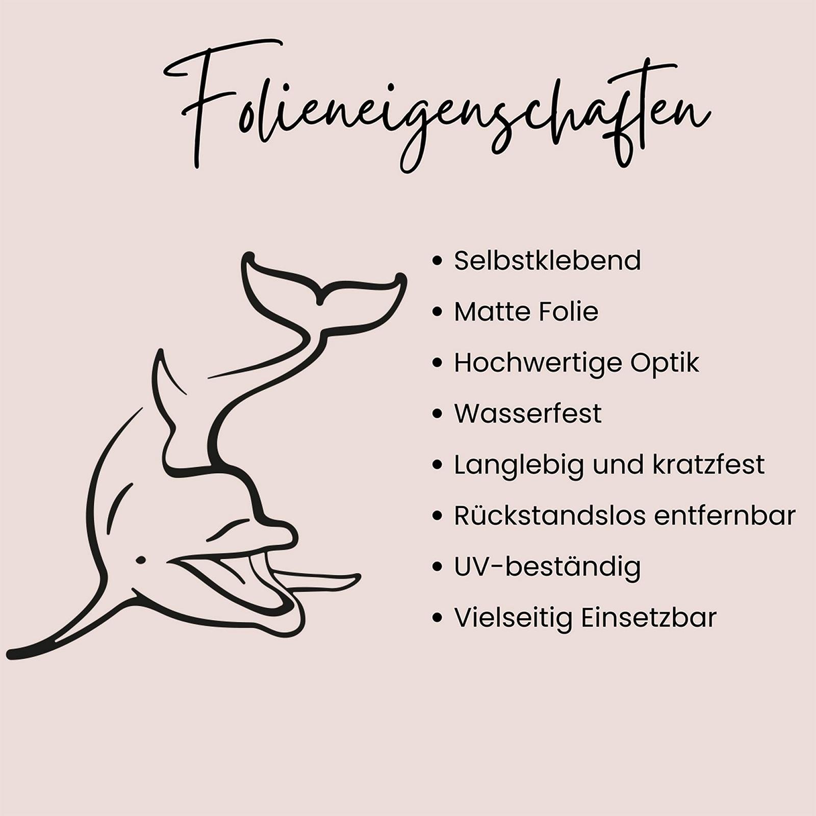 Наклейка на кришку унітазу GRAZDesign Дельфін 22 x 30 см Чорний, фото №5