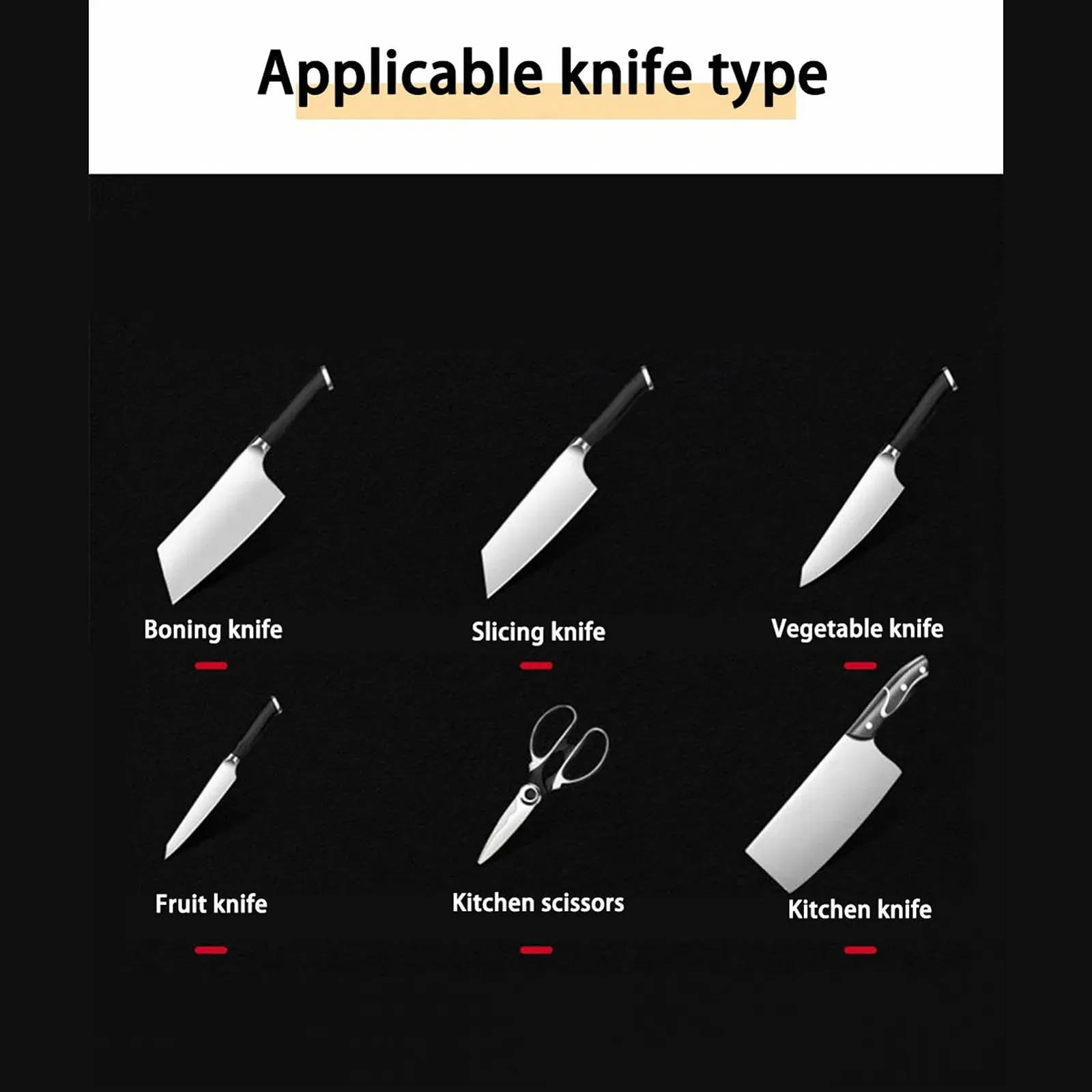 Точилка для ножей электрическая Professional с 6 точильными камнями поворотная 360° фиксированный угол 15° нержавеющая сталь, фото №3