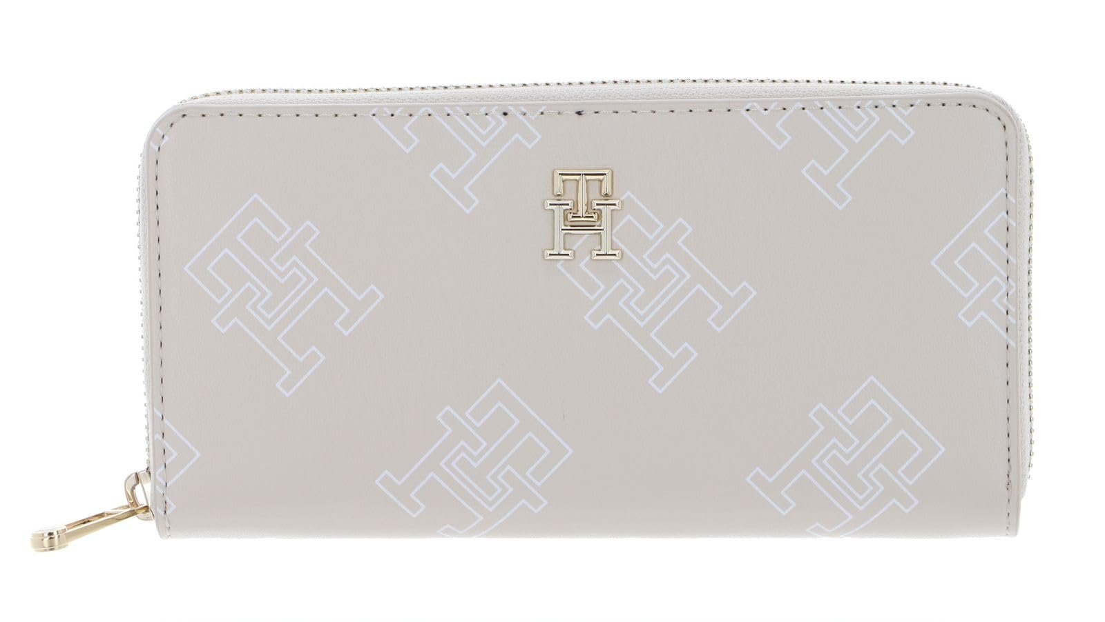 Кошелек TOMMY HILFIGER Iconic Tommy Large Zip Around Mono Sugarcane, Sugarcane, Классический, фото №3