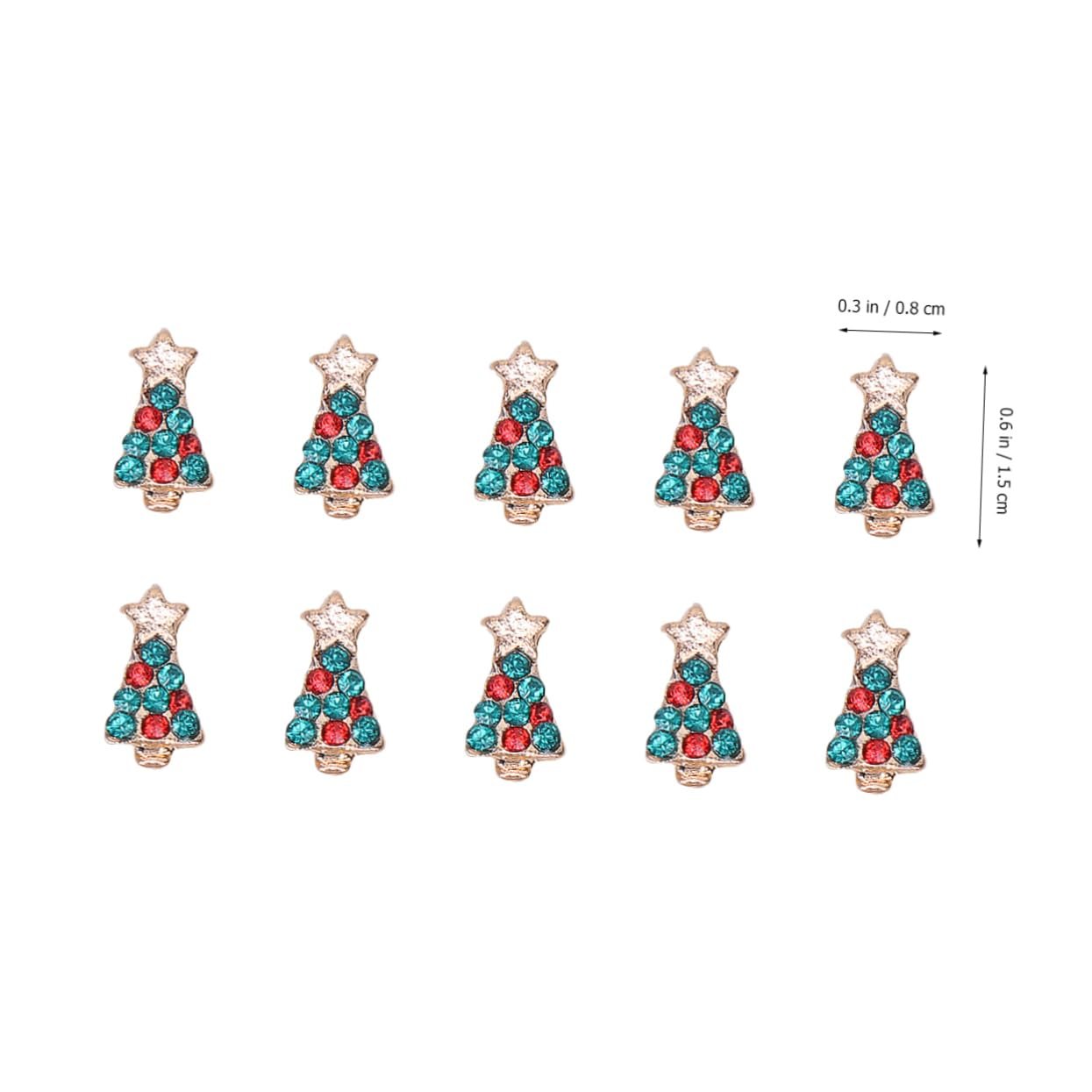 Наклейки для нігтівOOFAN Різдвяні тиснені 2 набориук, фото №5