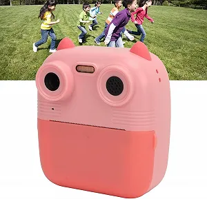 Цифровая фотокамера мгновенной печати SQUADO Front and Rear LED Light Pink synthetic.ua - Фото 1