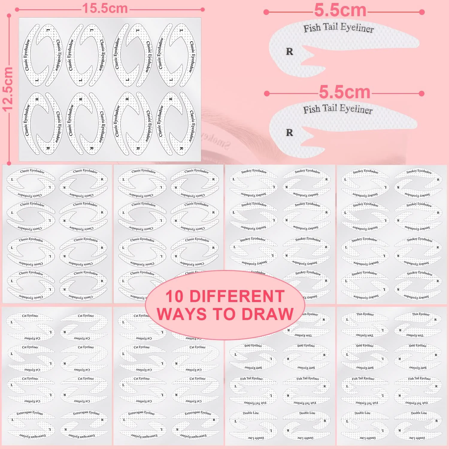 Трафарети для макіяжу, фото №2 Трафарети для макіяжу, фото №2