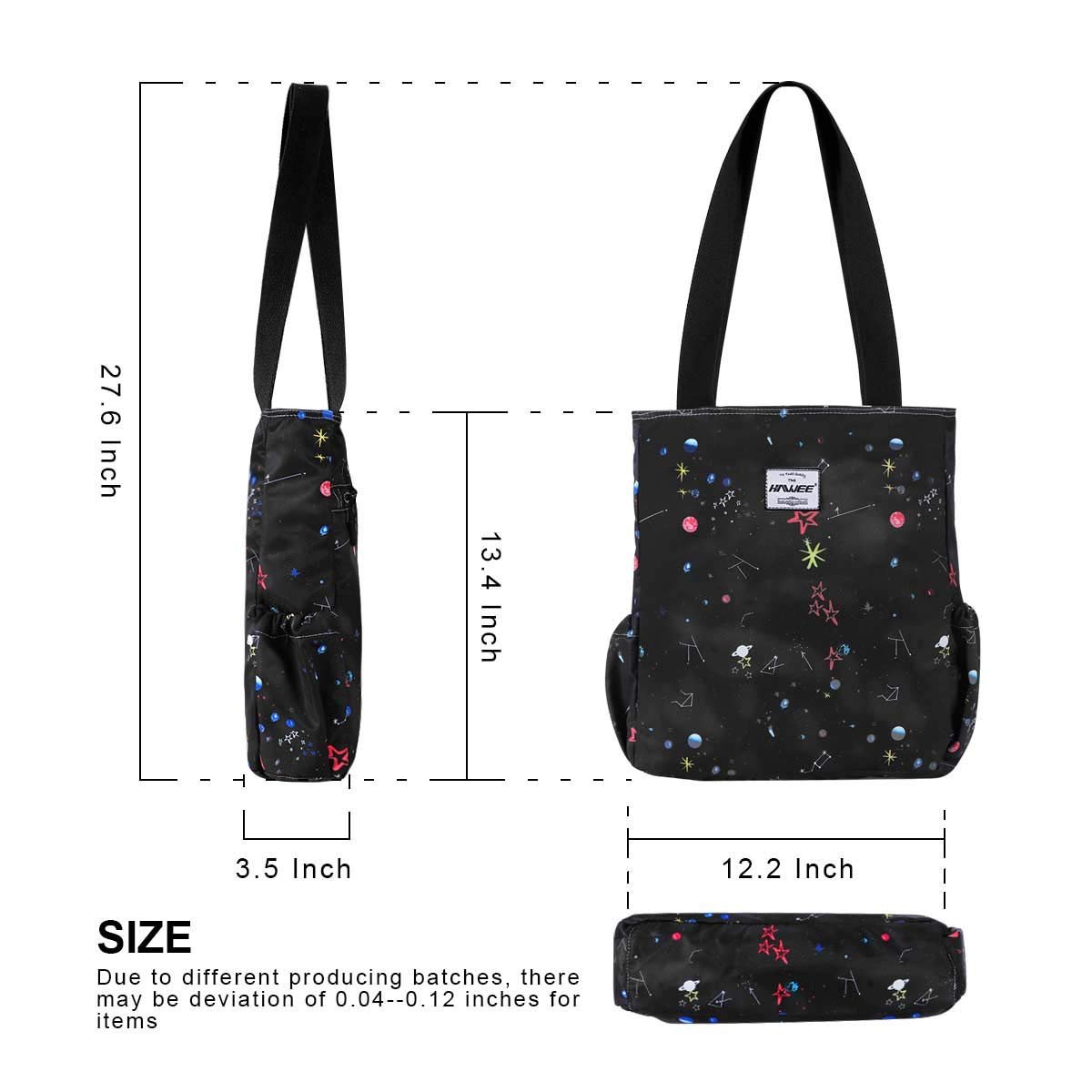 Сумка з ручками Hawee Fashion, жіноча, з блискавкою, велика, для покупок, для подорожей, для роботи, для школи, для повсякденного життя, для спортзалу, для пляжу, повсякденна, фото №3