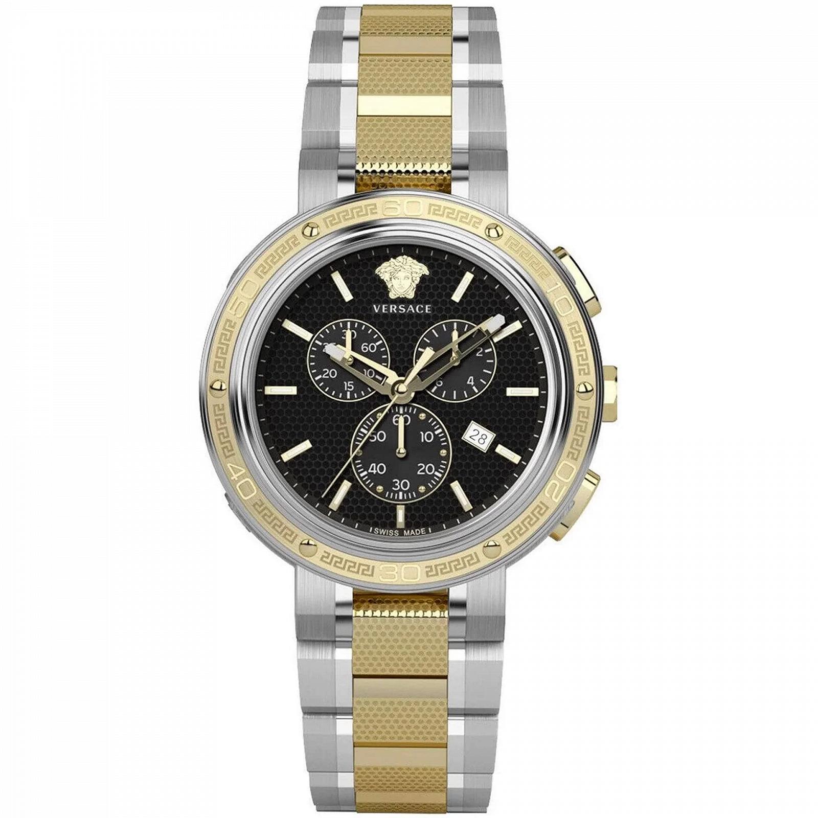 Мужские часы Versace V-Extreme PRO Chrono Strap VE2H00421 46 мм черный, фото №1 Мужские часы Versace V-Extreme PRO Chrono Strap VE2H00421 46 мм черный, фото №1