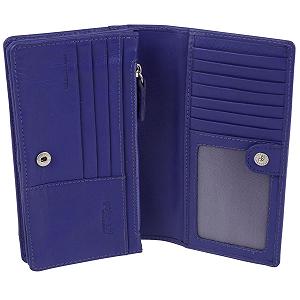 Кошелек Golunski Кожаный Женский RFID Защищенный, Фиолетовый, Современный - Фото 1