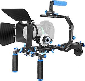Комплект крепления Neewer Shoulder Rig для зеркальных камер и видеокамер Черный - Фото 1