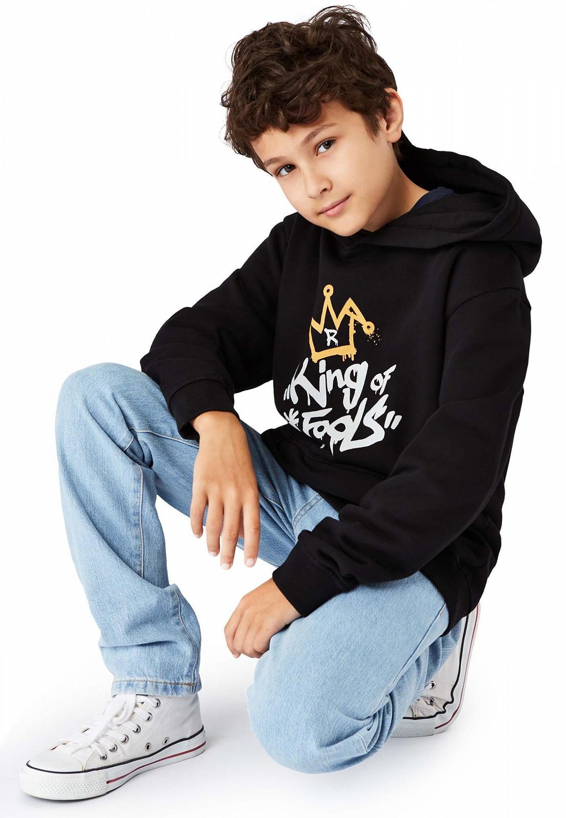 Дитяча органічна бавовняна толстовка Band of Rascals King of Fools, фото №2 Дитяча органічна бавовняна толстовка Band of Rascals King of Fools, фото №2