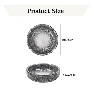 Миски Маленькие для соуса Dmnnlp 9 см Керамические Набор 4 шт Серый synthetic.ua - Фото 1