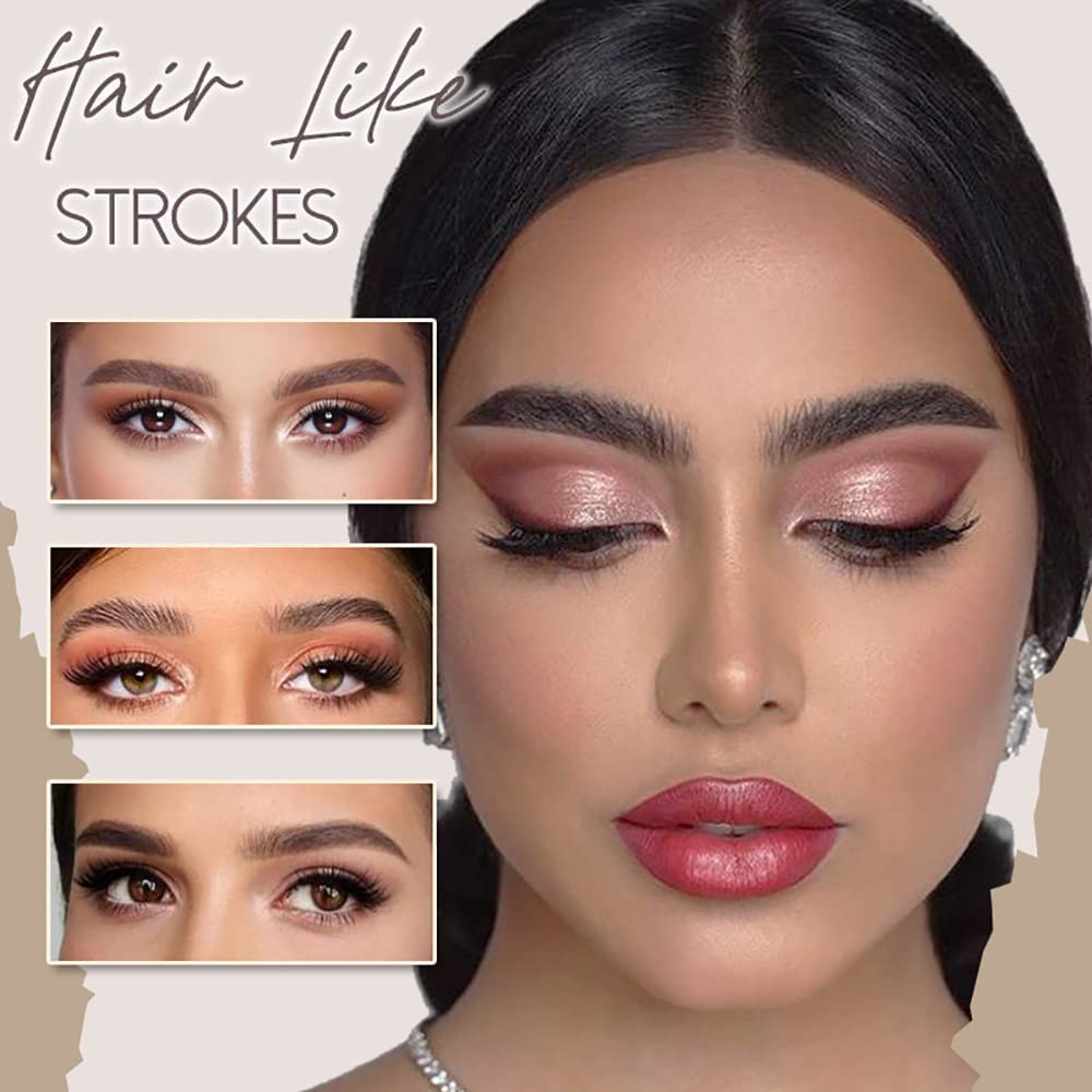 Олівець для брів Precision 3 шт. 4 з мікро-виделкою Водостійкий Світло-коричневий, фото №4