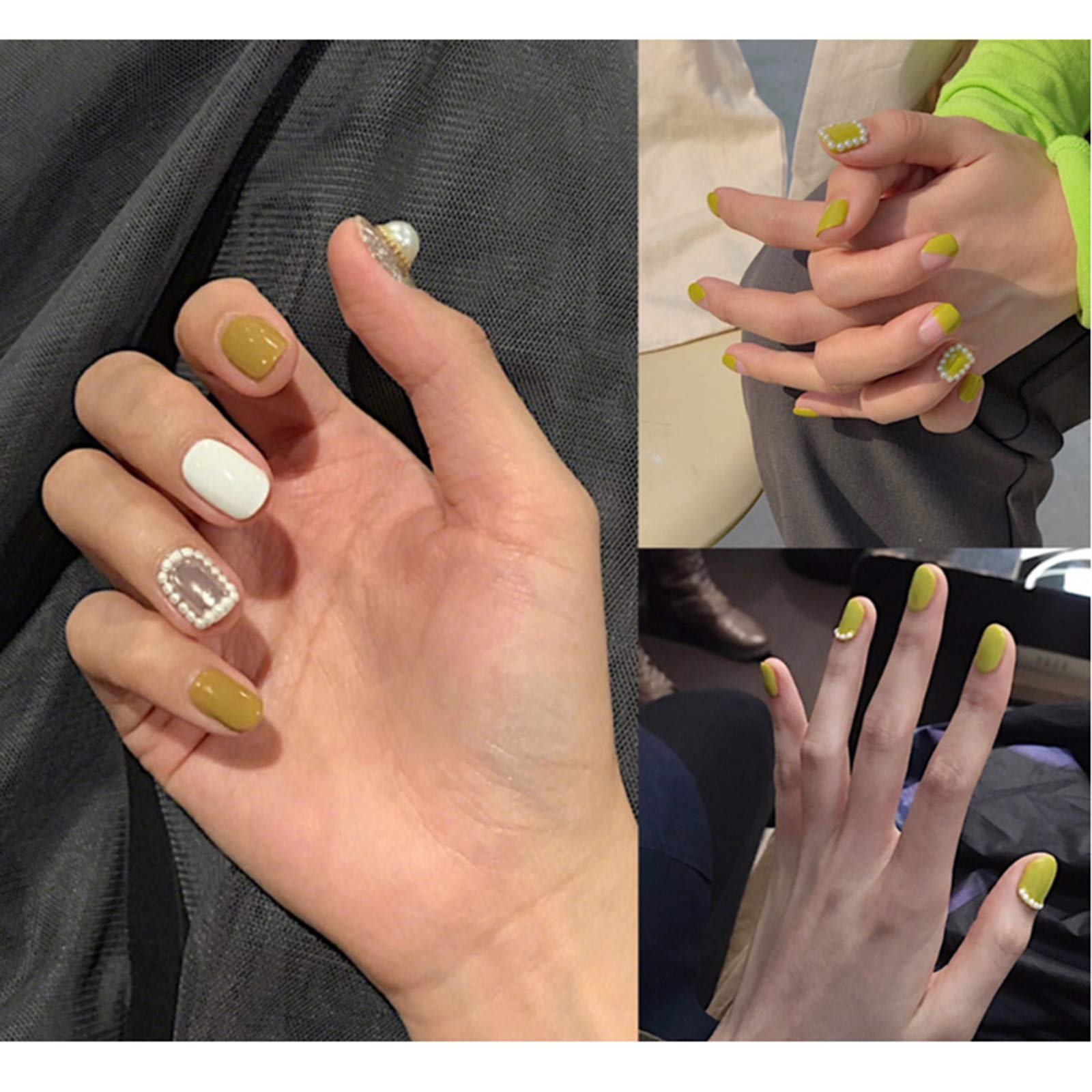 Перлини Напівкруглі Білі Стрази 1 Коробка Штучні Перли Декоративні, фото №4