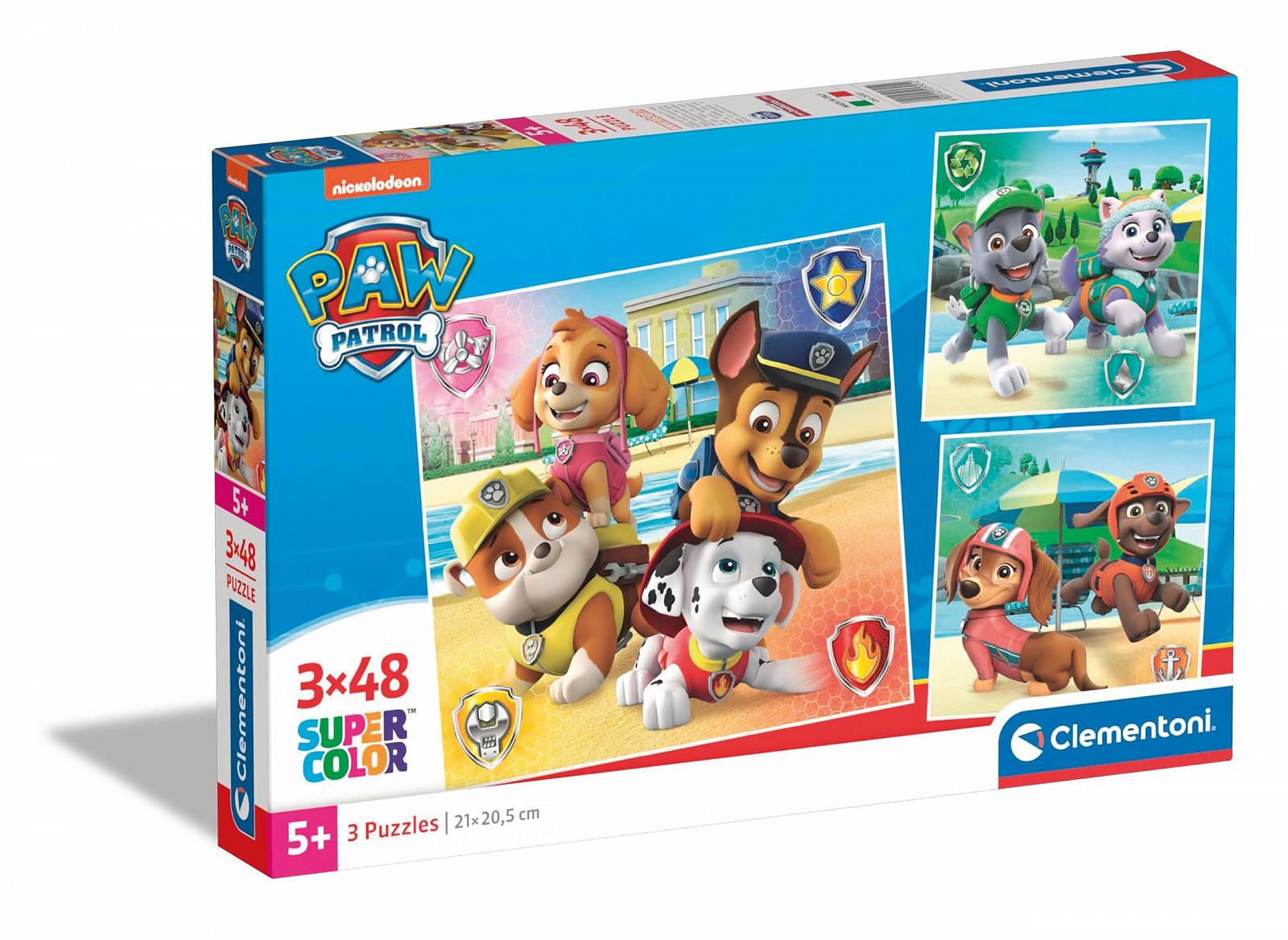 Пазл Clementoni Supercolor Paw Patrol 3 x 48 елементів 25301, фото №1