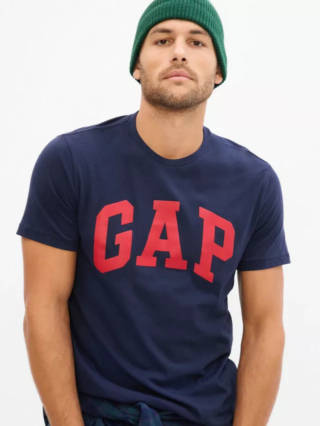 Футболка GAP V-BASIC LOGO T 550338-04 Темно-синий M, фото №1