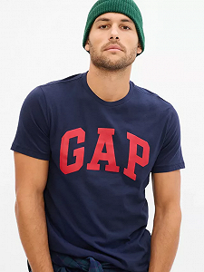 Футболка GAP V-BASIC LOGO T 550338-04 Tемно-синий S - Фото 1