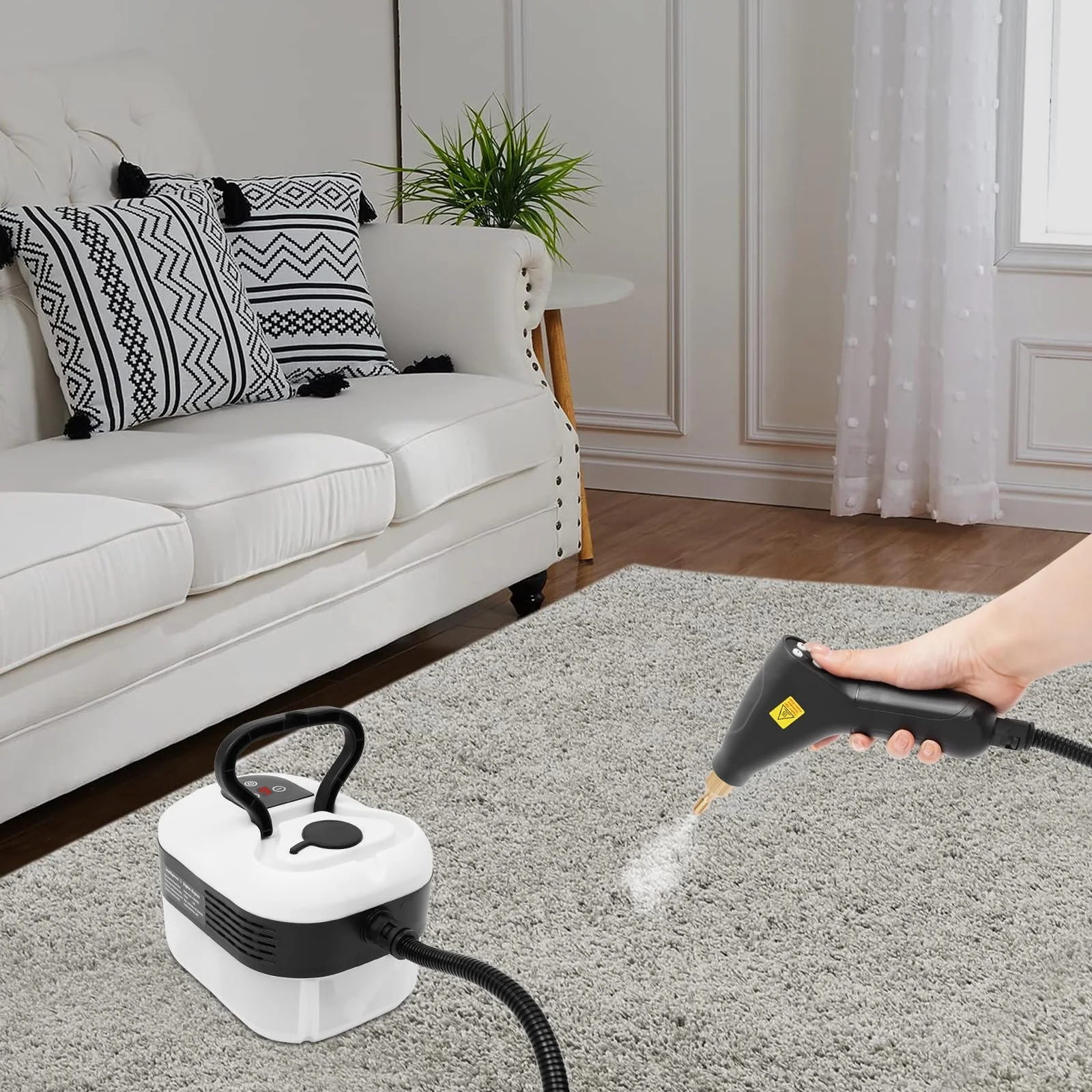 Пароочиститель 1500W 3 bar 1.25L 6 уровней пара (220 V EU Plug), фото №5 Пароочиститель 1500W 3 bar 1.25L 6 уровней пара (220 V EU Plug), фото №5