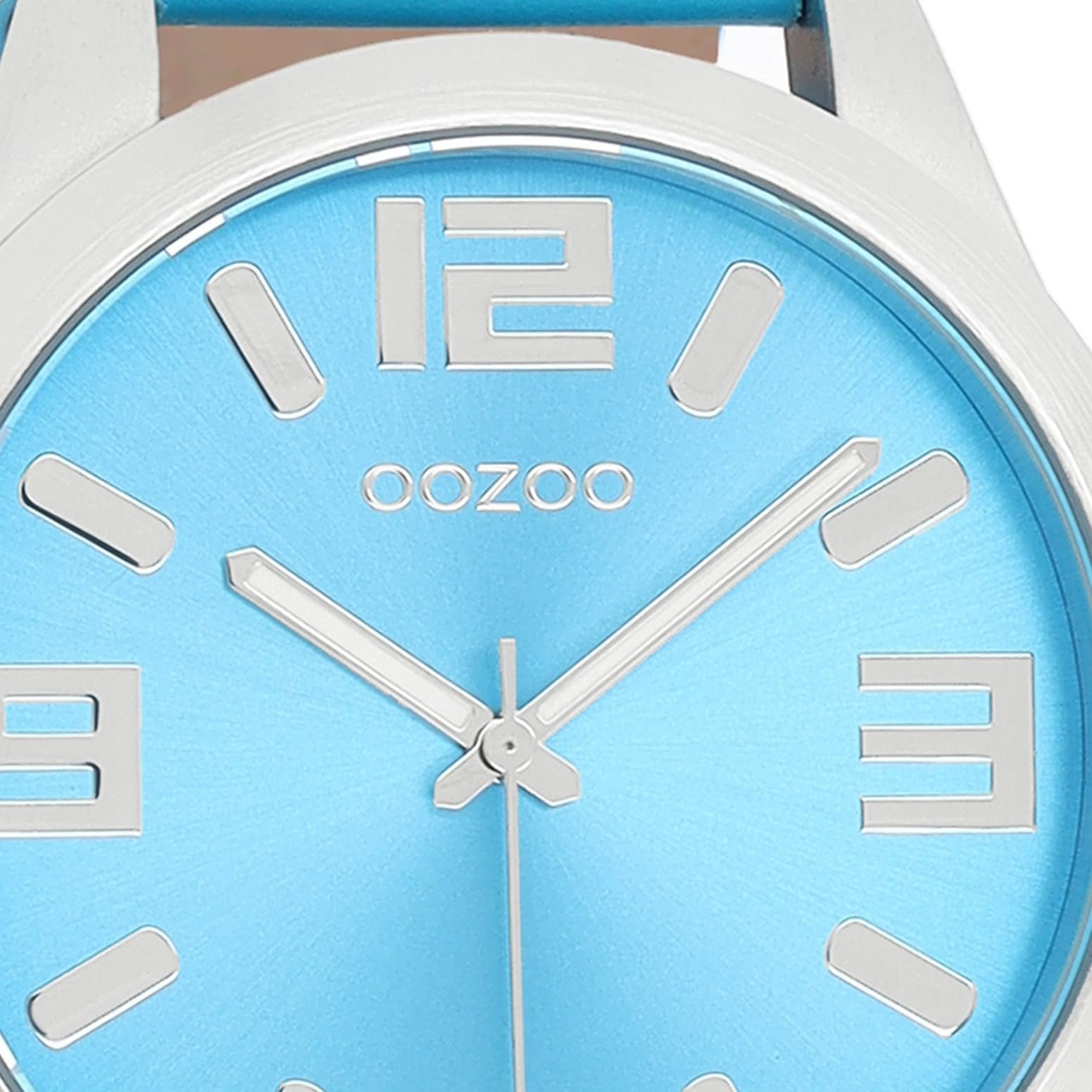 Часы Oozoo Timepieces Женские Аналоговые Кожа Светло-синий, Нержавеющая Сталь, фото №2