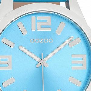 Часы Oozoo Timepieces Женские Аналоговые Кожа Светло-синий, Нержавеющая Сталь synthetic.ua - Фото 1