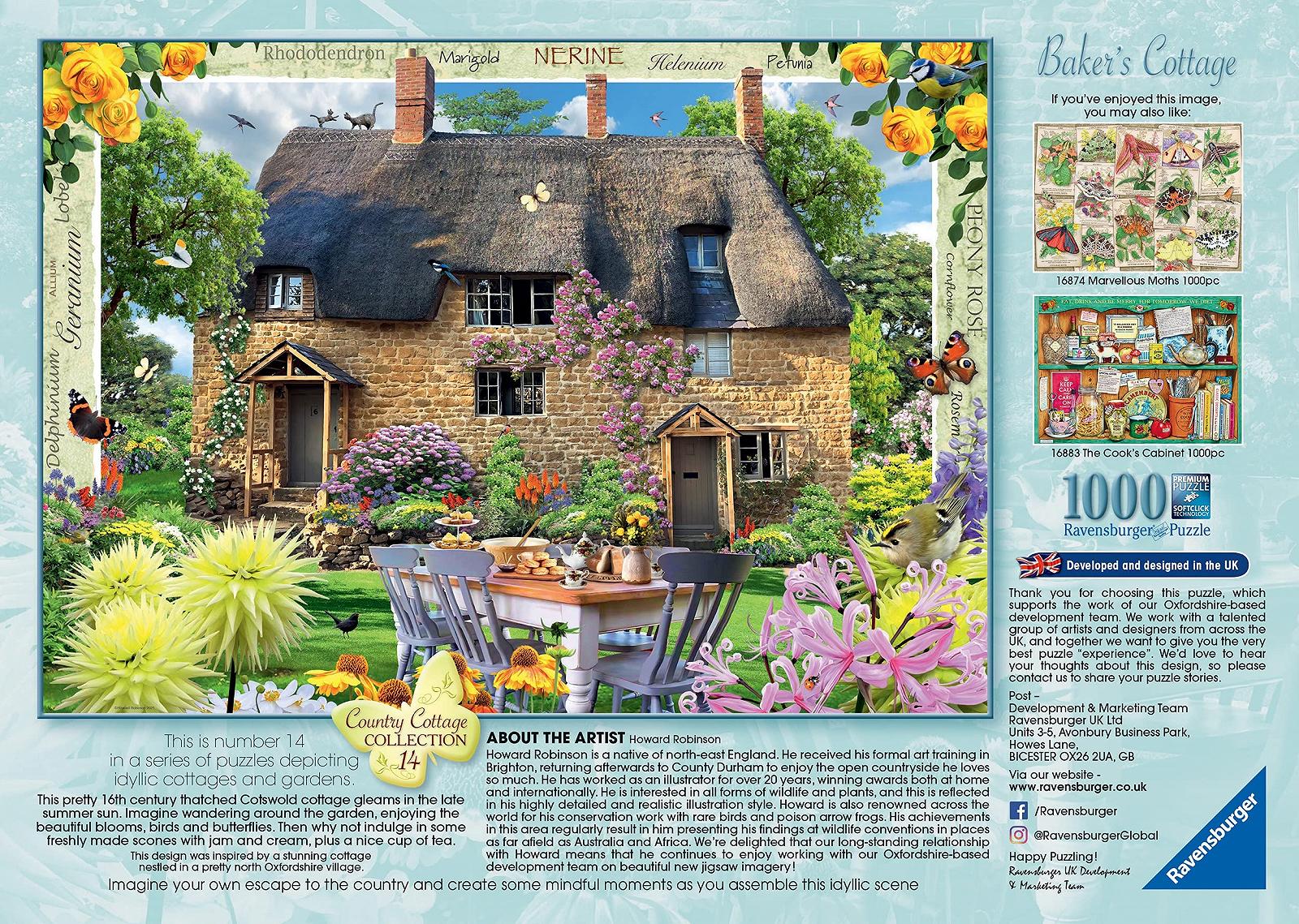 Пазл Ravensburger Country Cottage No.14 Baker's Cottage 1000 елементів, фото №3