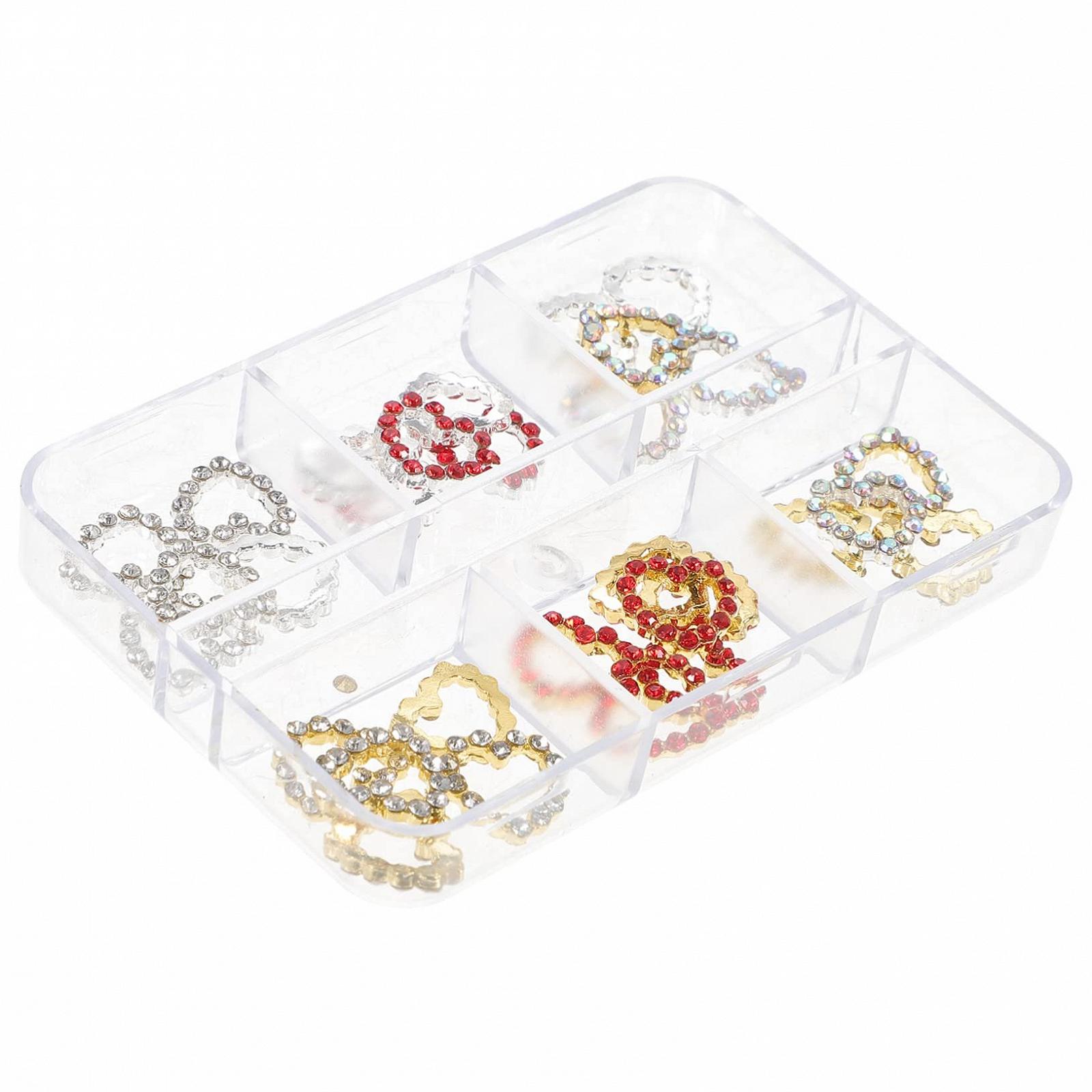 Стразы для ногтей Сердце ABOOFAN 150 шт. Для Дня Святого Валентина, свадьбы и дней рождений Блестящее украшение для ногтей для творческих проектов, фото №7