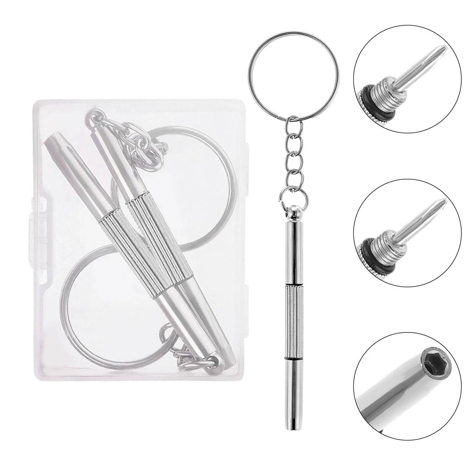 Набір Викрутка Міні 3-в-1 Скло Нержавіюча сталь, фото №1