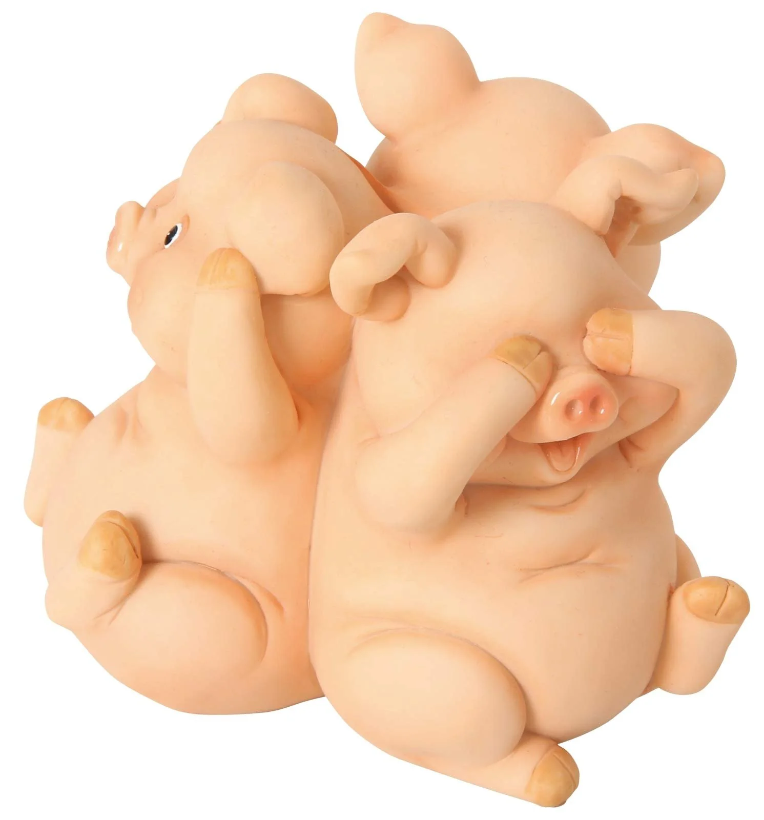 Скарбничка Bartl Pigs Не бачу Не чую Не говорю Полірезин 12.5 x 12.5 x 10 см, фото №1