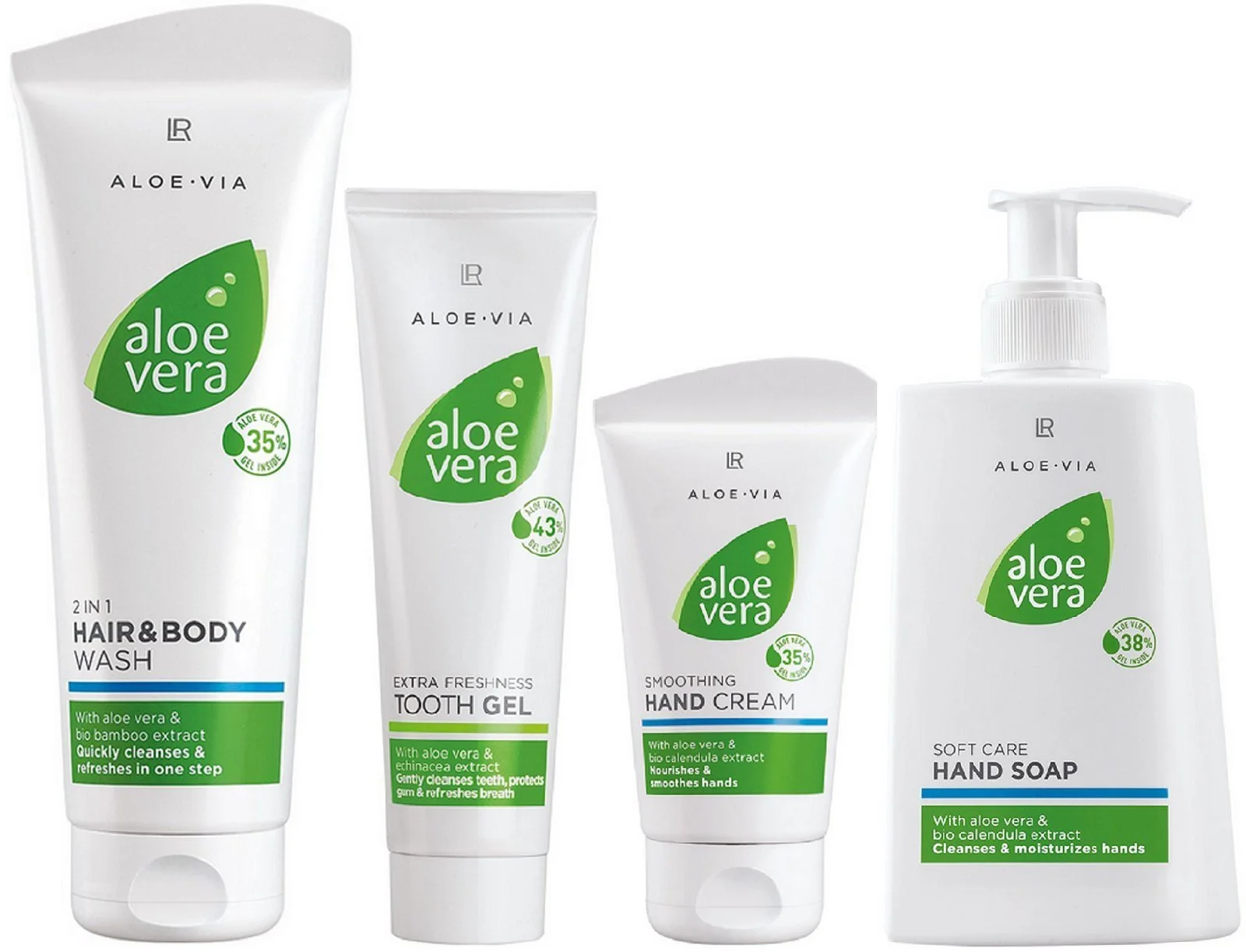 Набір LR ALOE VIA Aloe Vera для зволоження/очищення тіла, 4 предмети, фото №1