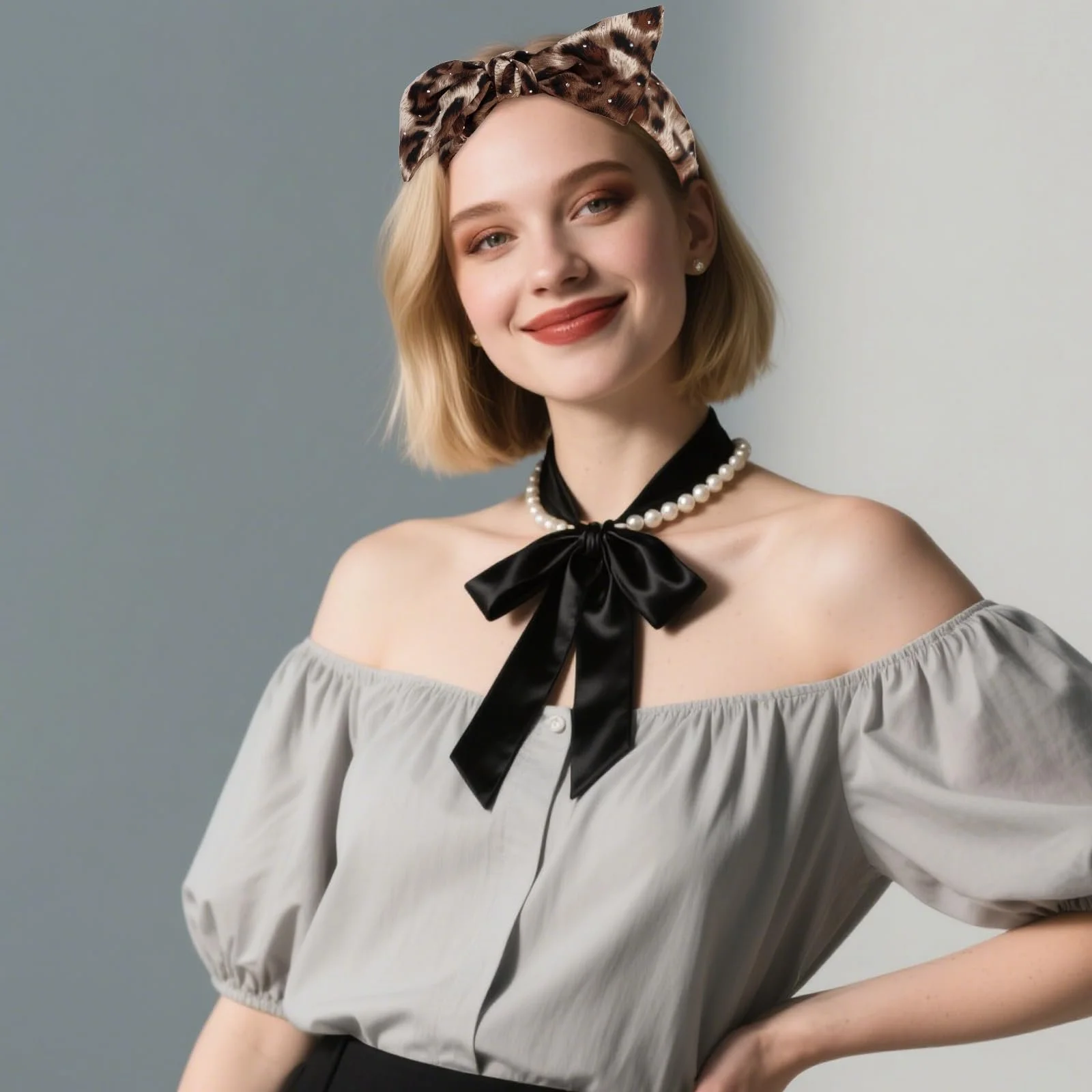 Набір з 3 модних жіночих обручів для волосся, фото №4