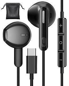 Навушники TUBhanggai USB C з кабелем для iPhone 15 Samsung S24 S23 S22 Ultra A54 A34 для USB C порт Type C - Фото 1