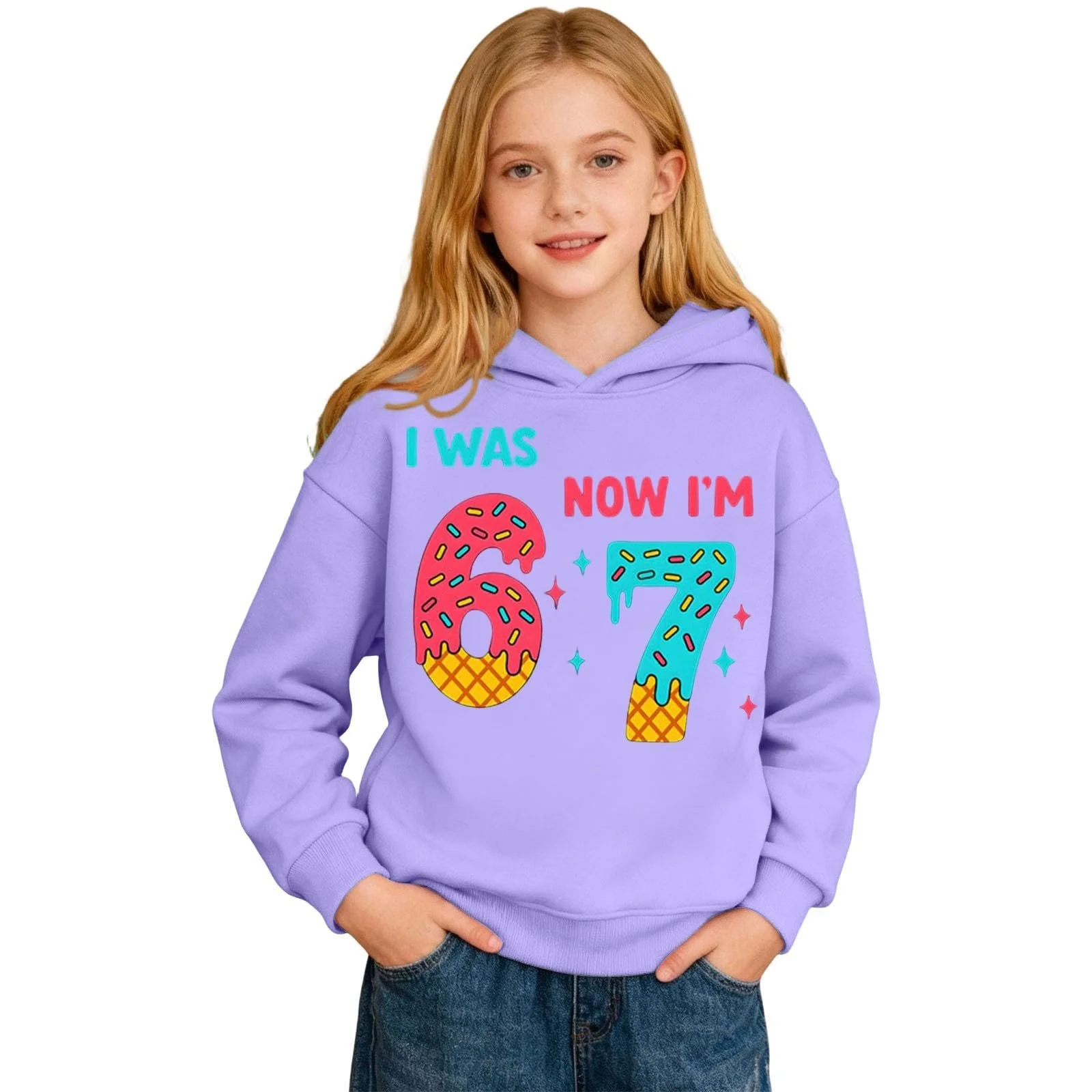 Детская толстовка с капюшоном для подростков для девочек Толстовка с капюшоном для мальчиков Флисовая теплая дышащая удобная мягкая повседневная модная 67 печатная теплая зимняя толстовка уютная куртка, фото №2