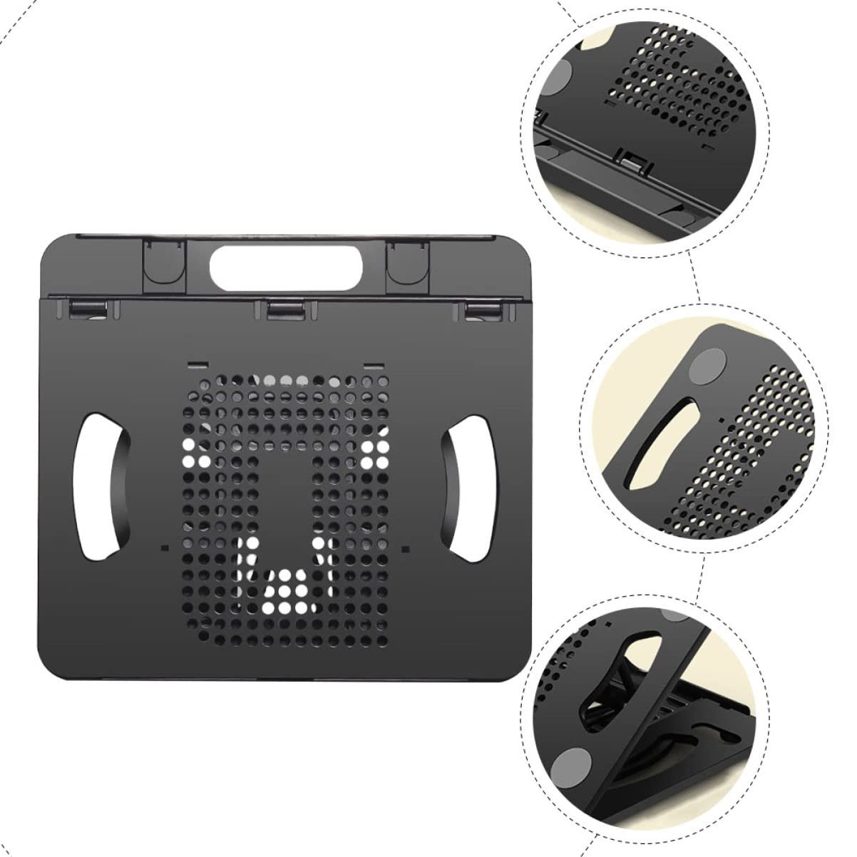 Подставка для ноутбука складная с регулировкой и вращающимся основанием для отвода тепла, фото №9