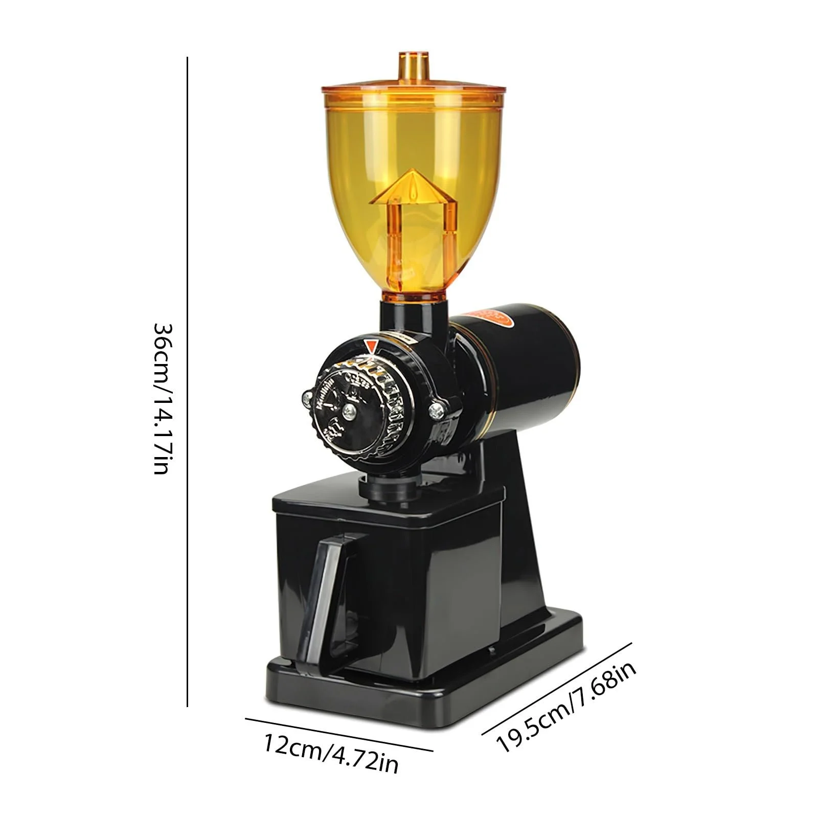 Электрическая кофемолка 8 Регулируемые ступени помола Нержавеющая сталь Закрытый контейнер, фото №7